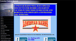 Desktop Screenshot of lonestarbarns.com